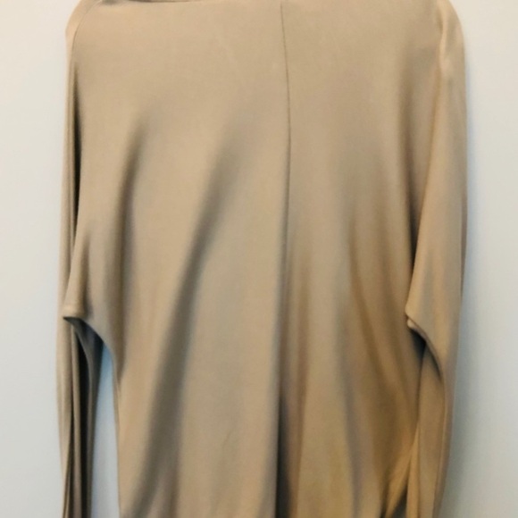 Halston Heritage Draped Blouse Top Size S  New with Tags  Beige Sand Nude - Picture 10 of 11